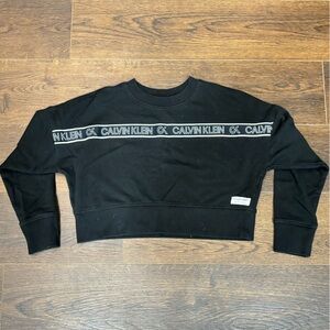 Calvin Klein Black Long Sleeve Shirt with Logo Band